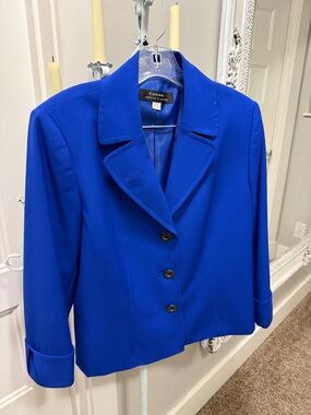 Tahari Cobalt Blue Tailored Women's Blazer